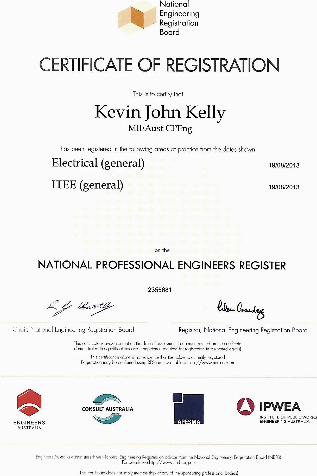 National Engineering Register (NER)